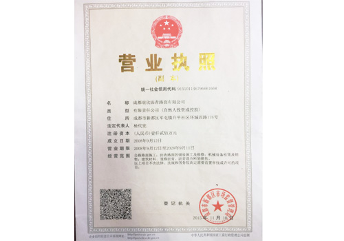 成都沥青混凝土公司银河国际营业执照